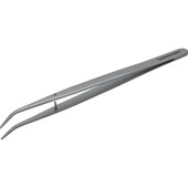 Pince brucelle becs inox coudés  40° avec guide